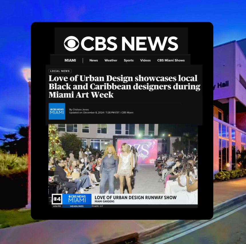 CBS News Miami — Love of Urban Design showcases local Black and Caribbean designers during Miami Art Week